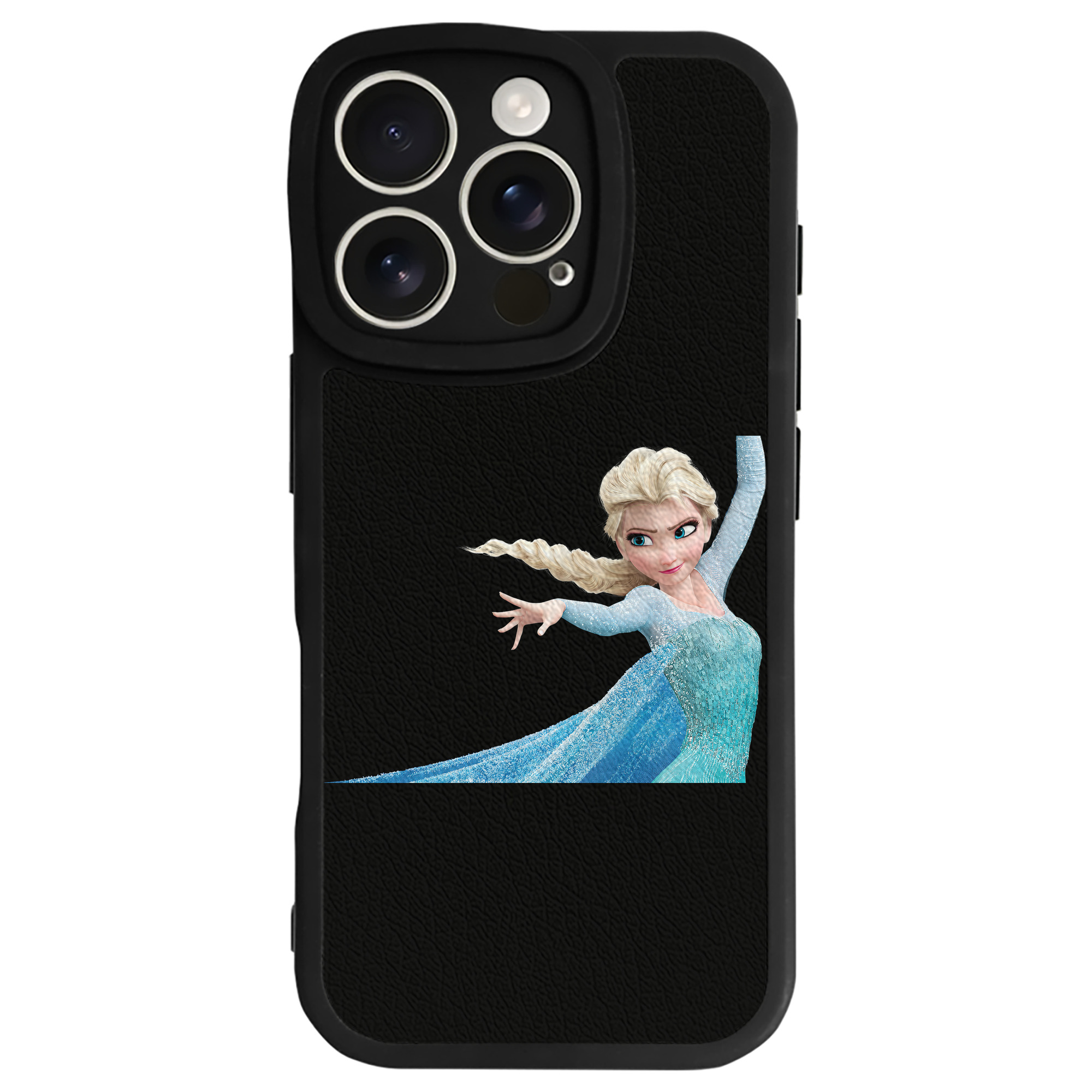 （画像用） アナと雪の女王 アンナ エルサ Frozen Anna Elsa 【iPhone 16シリーズ対応】シリコンスマホケース（レザー調） 材質：シリコン